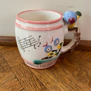 Vintage 1970s whistle for your milk mug w/ whistle